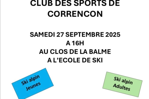 Assemblée Générale du club de Corrençon en Vercors
